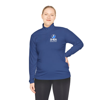 Unisex Quarter-Zip Pullover with SHEA Logo
